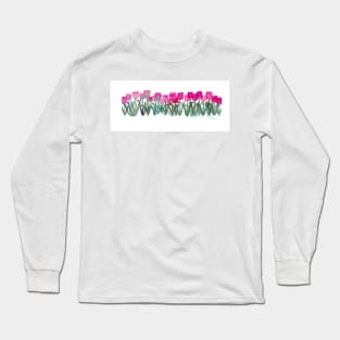 Pink Tulip Long Sleeve T-Shirt